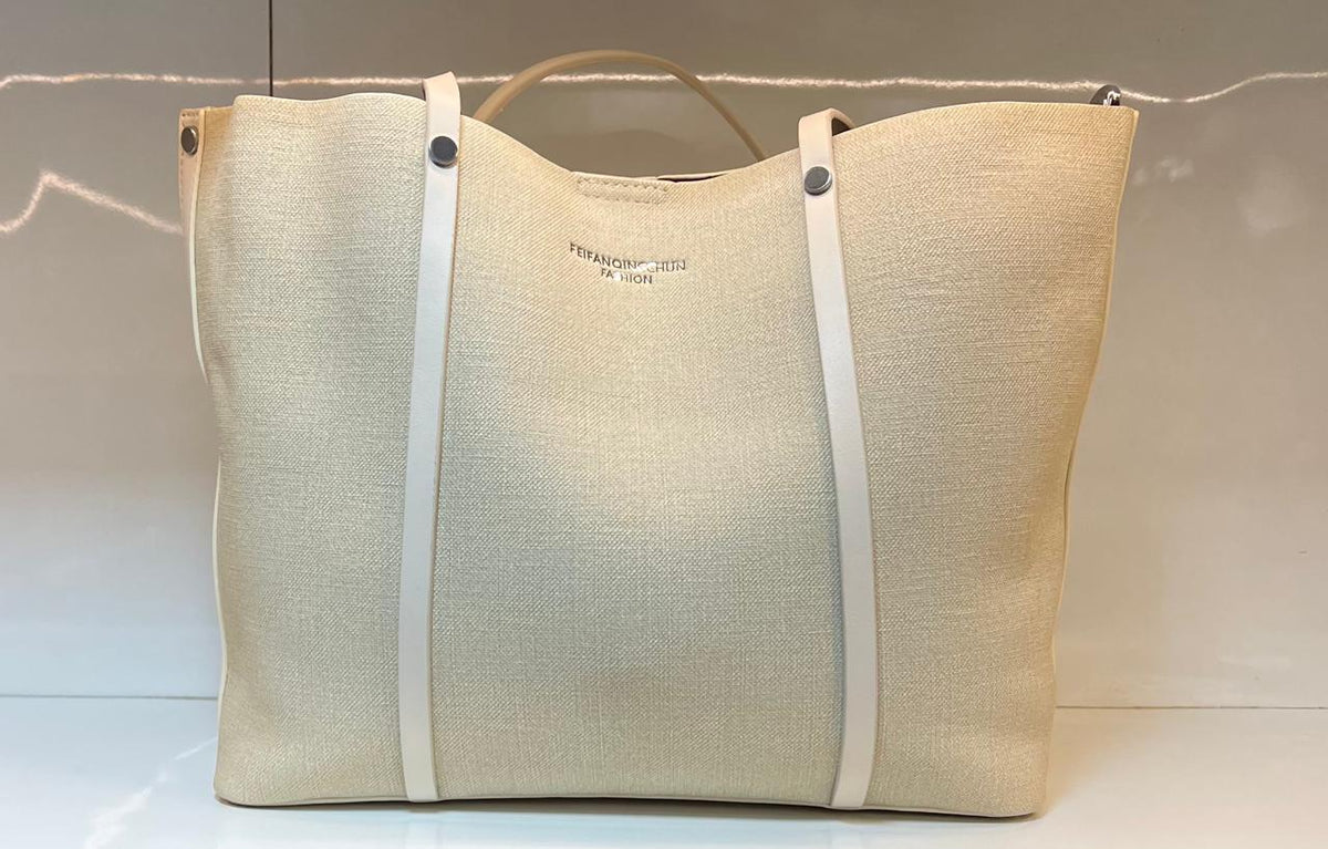 Minimal Textured Work Tote