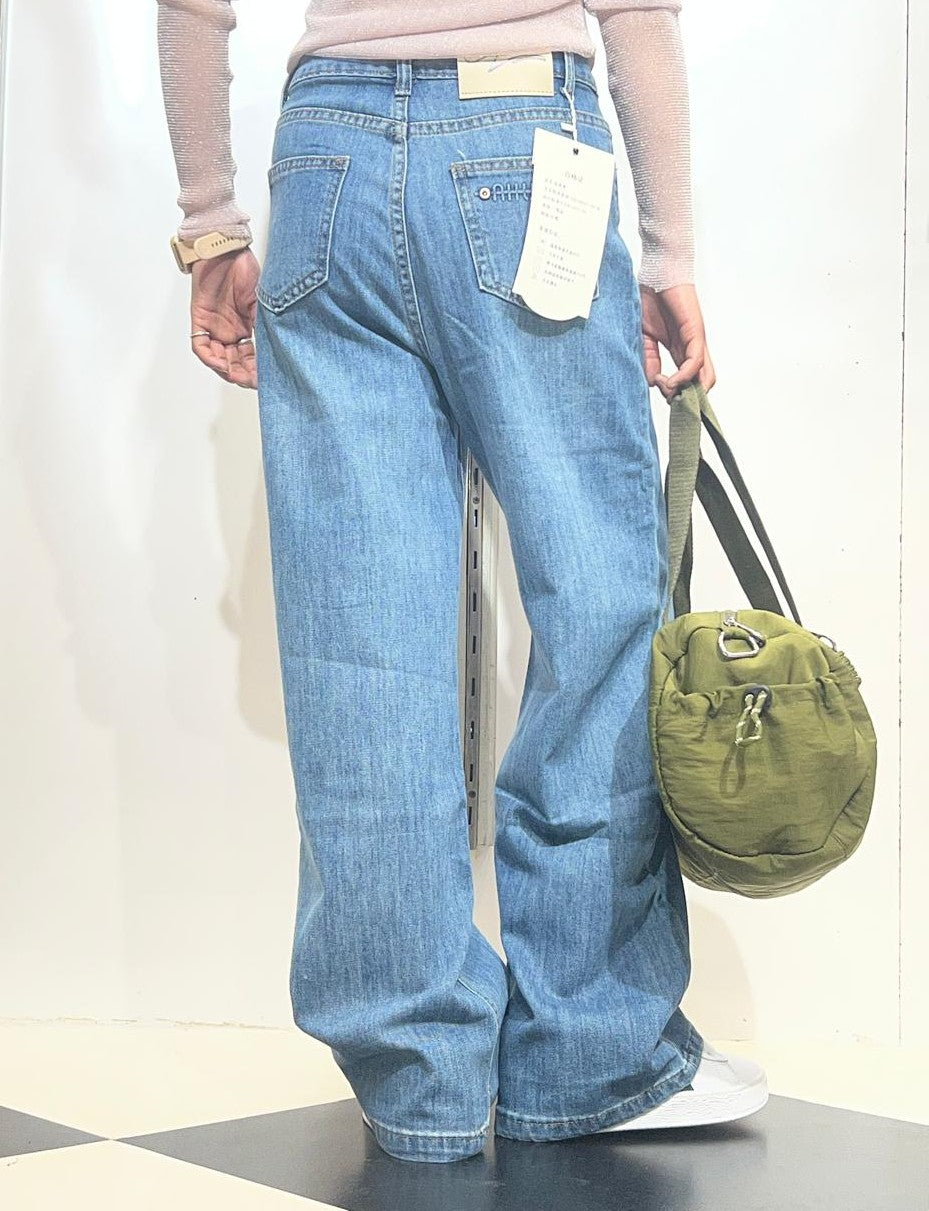 Relaxed Fit Straight Jeans