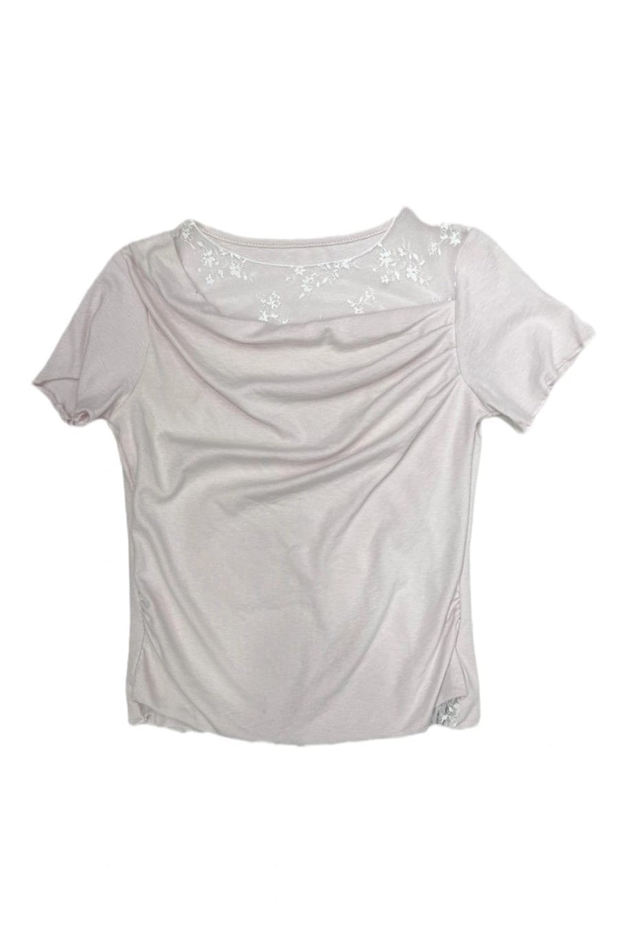 Cowl Neck Ruched Top