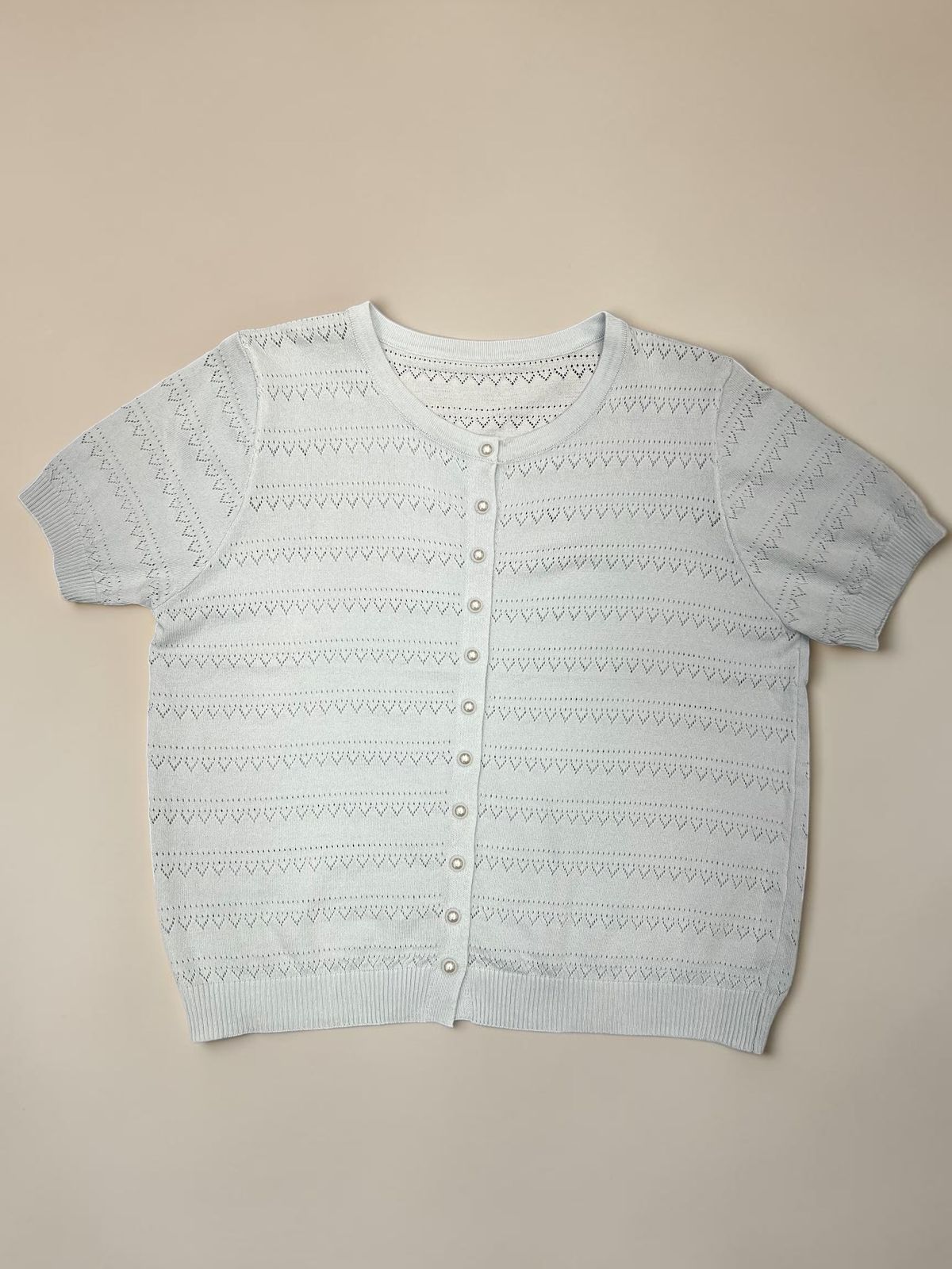 Women’s Pointelle Knit Button-Up Cardigan