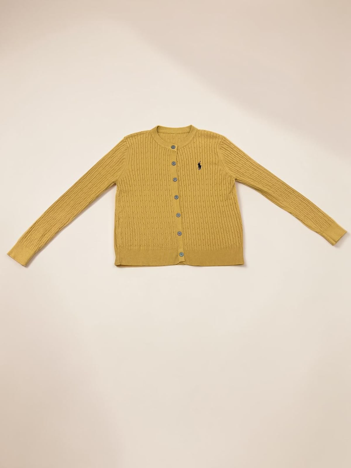 Classic Cable Knit Button-up Cardigan