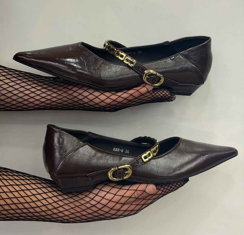 Nior Luxe Pointed Flats