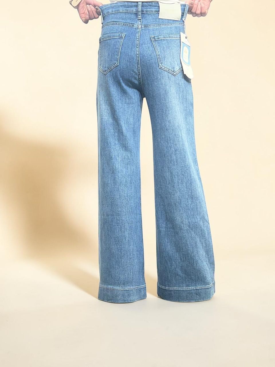 Loose Fit Palazzo Jeans