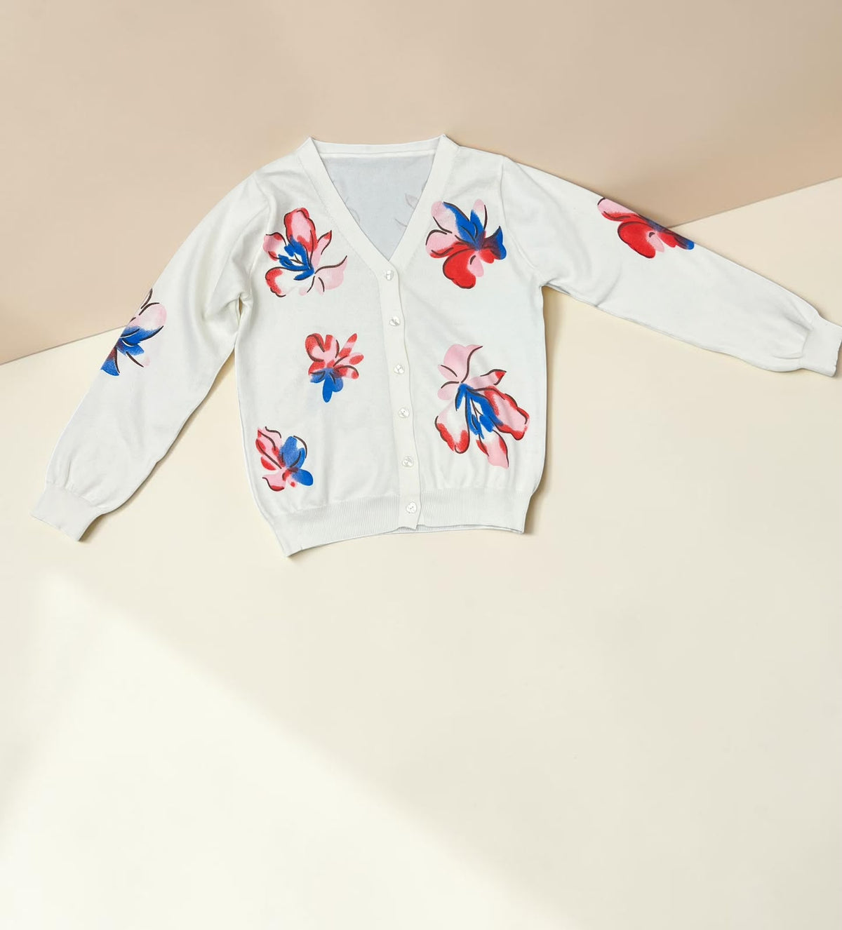 Watercolor Floral Cardigan