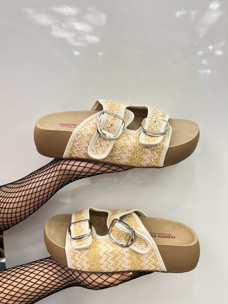 Classic Double Buckle Comfort Slides