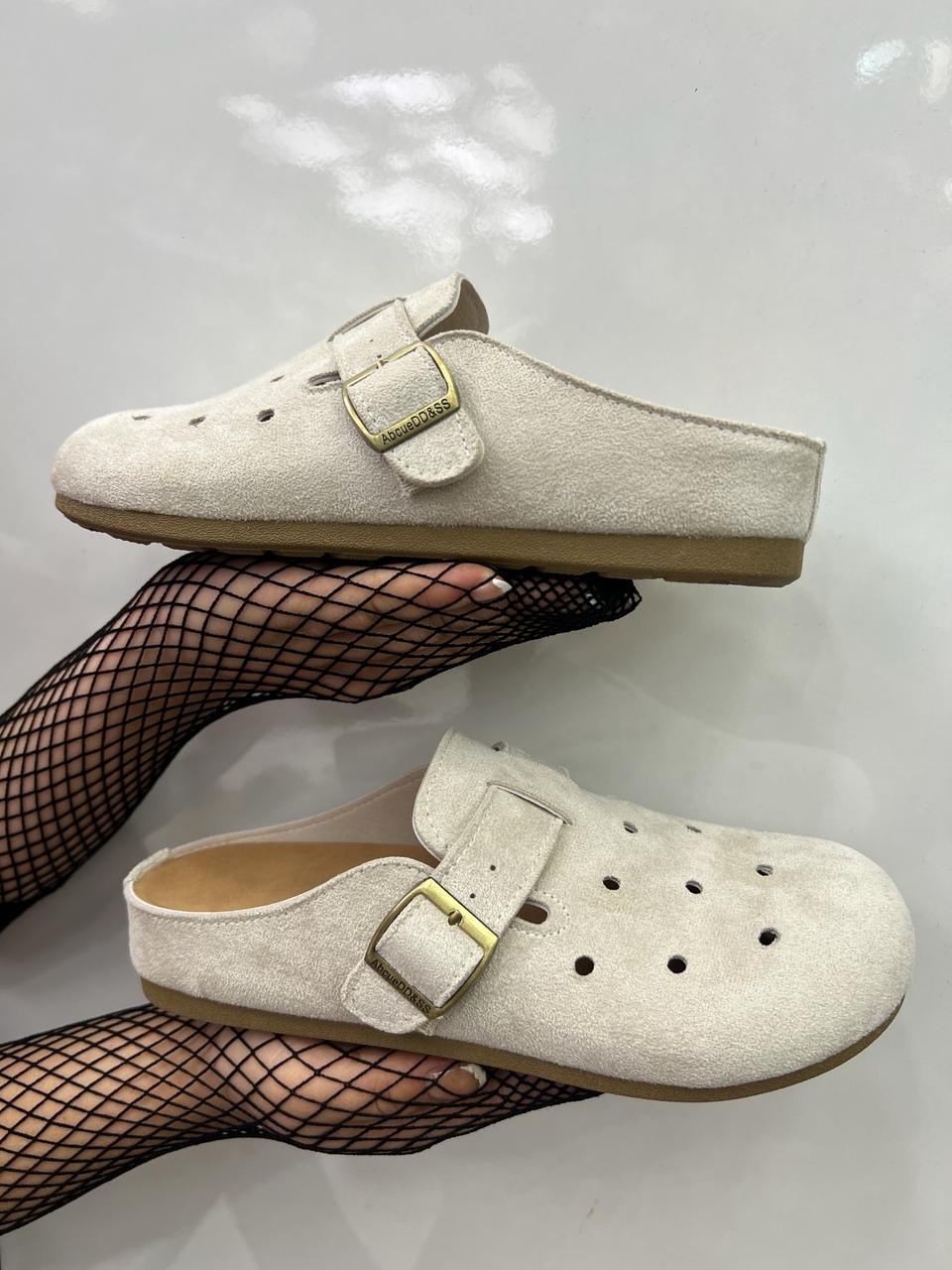 Ivory Suede Buckle