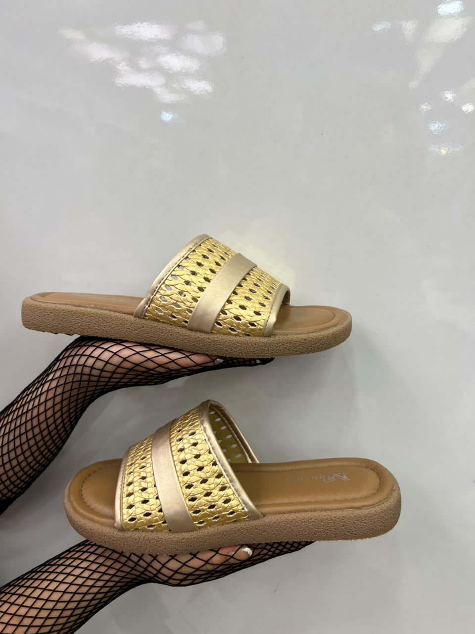Woven Comfort Slide Sandal