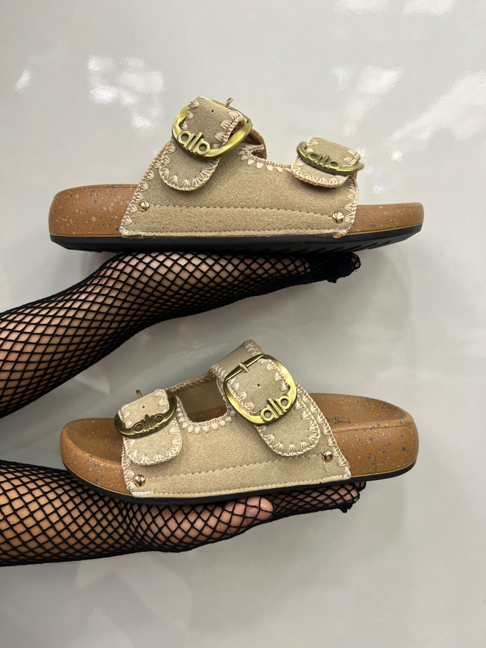 Double-Buckle Comfort Slides