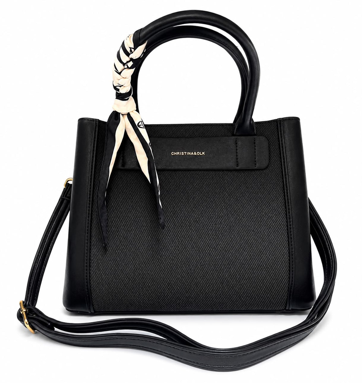 Scarf Handle Tote Bag