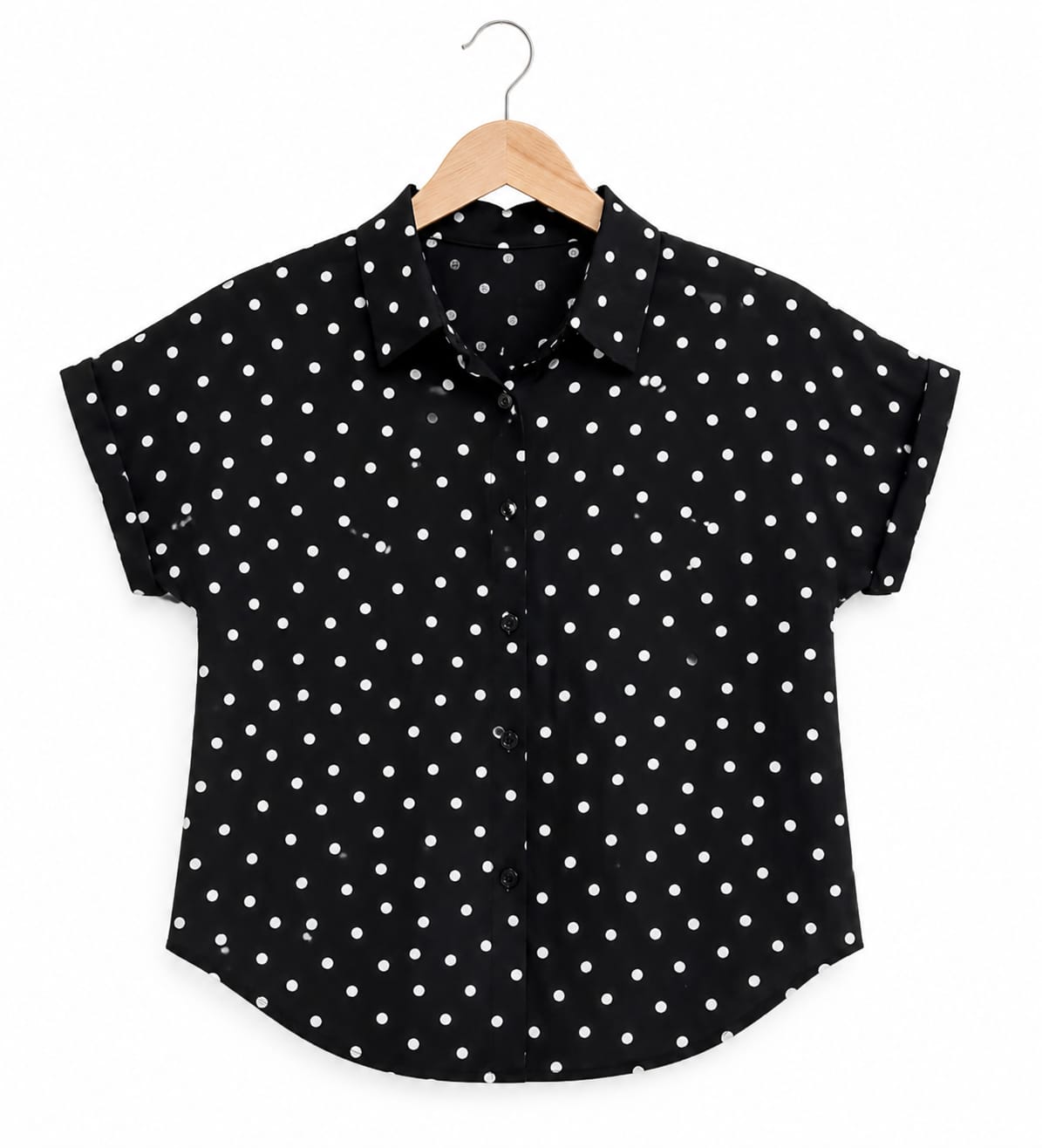 Polka Pop Collared Shirt