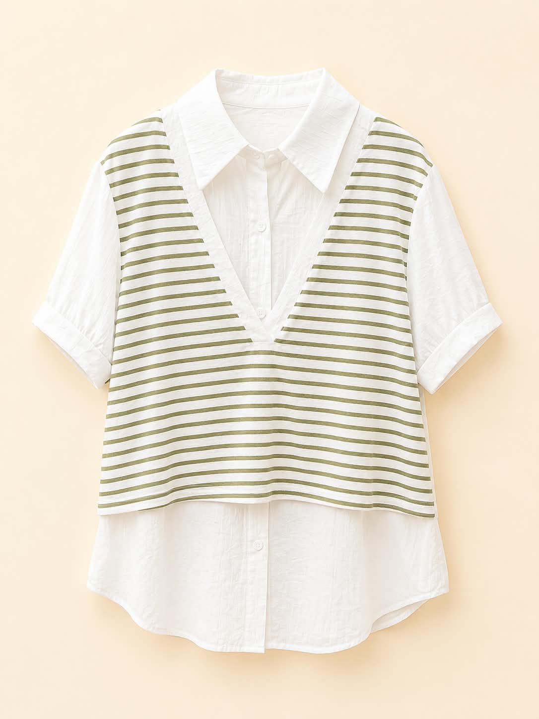 Stripe Layered Shirt