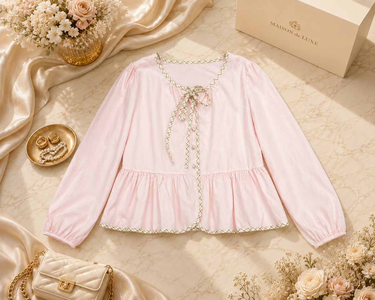 Luna Ribbon Tie Top