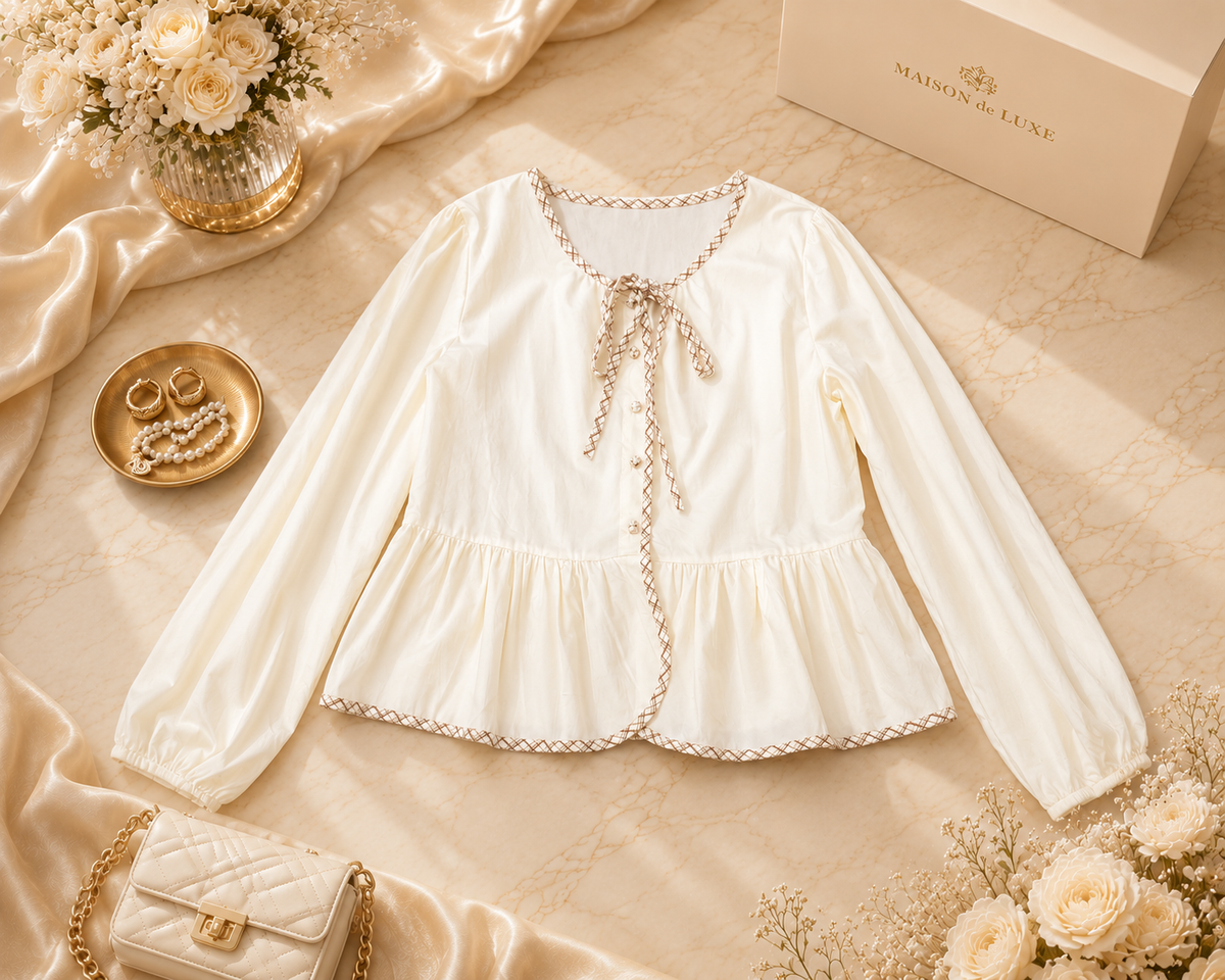 Luna Ribbon Tie Top