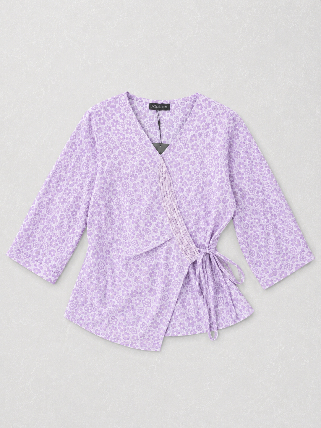 Women’s Floral Side-Tie Top