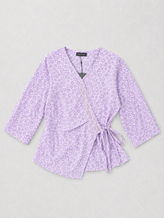 Women’s Floral Side-Tie Top