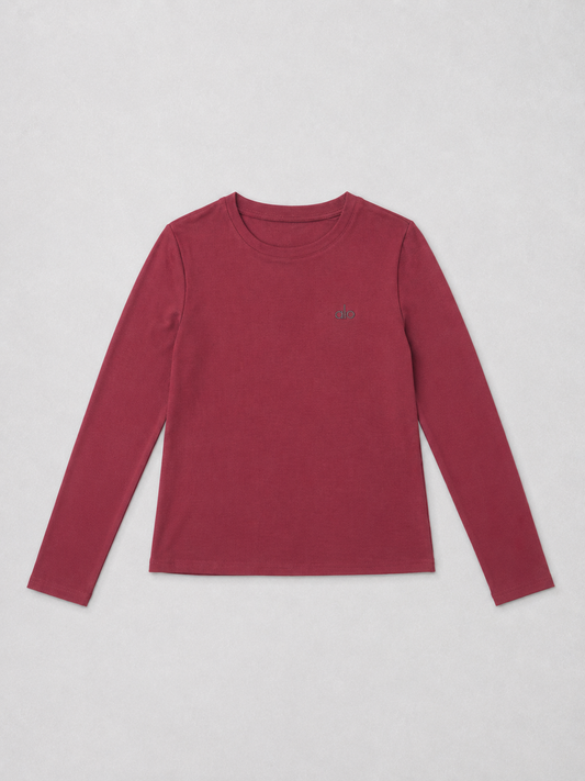 Slim Fit Crew Neck Long Sleeve T-Shirt