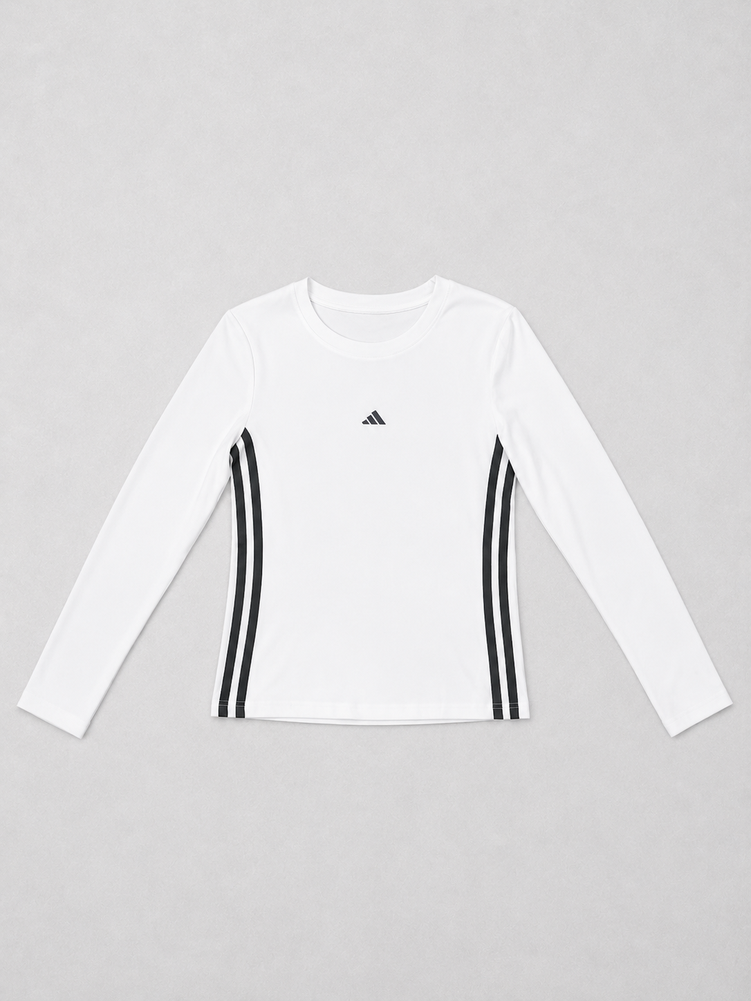 Adidas Girls 3-Stripes Athletic Top