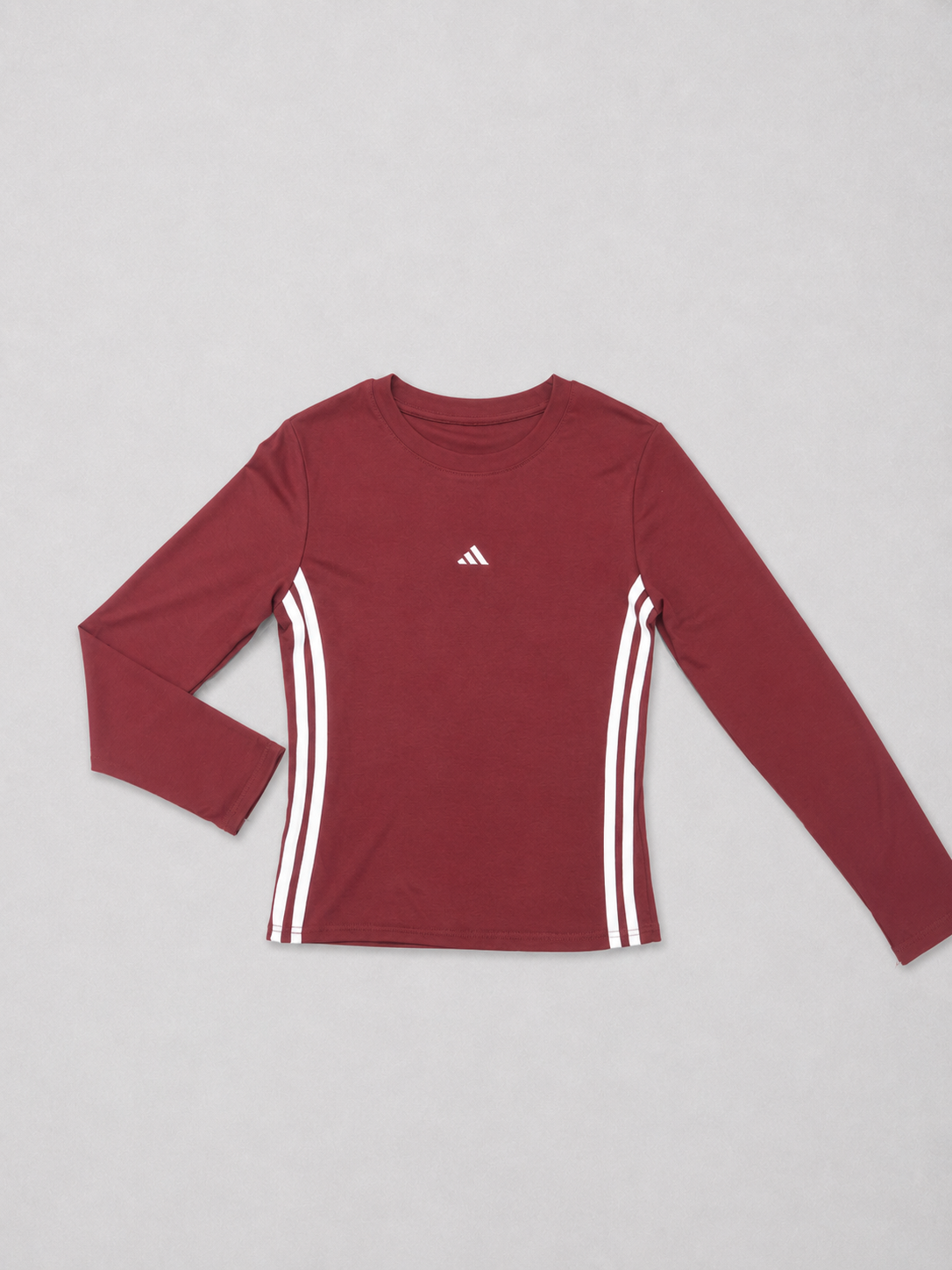 Adidas Girls 3-Stripes Athletic Top