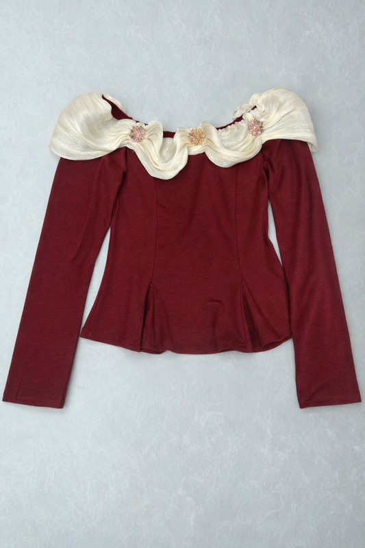 Duchess Ruffle Lond Sleeve