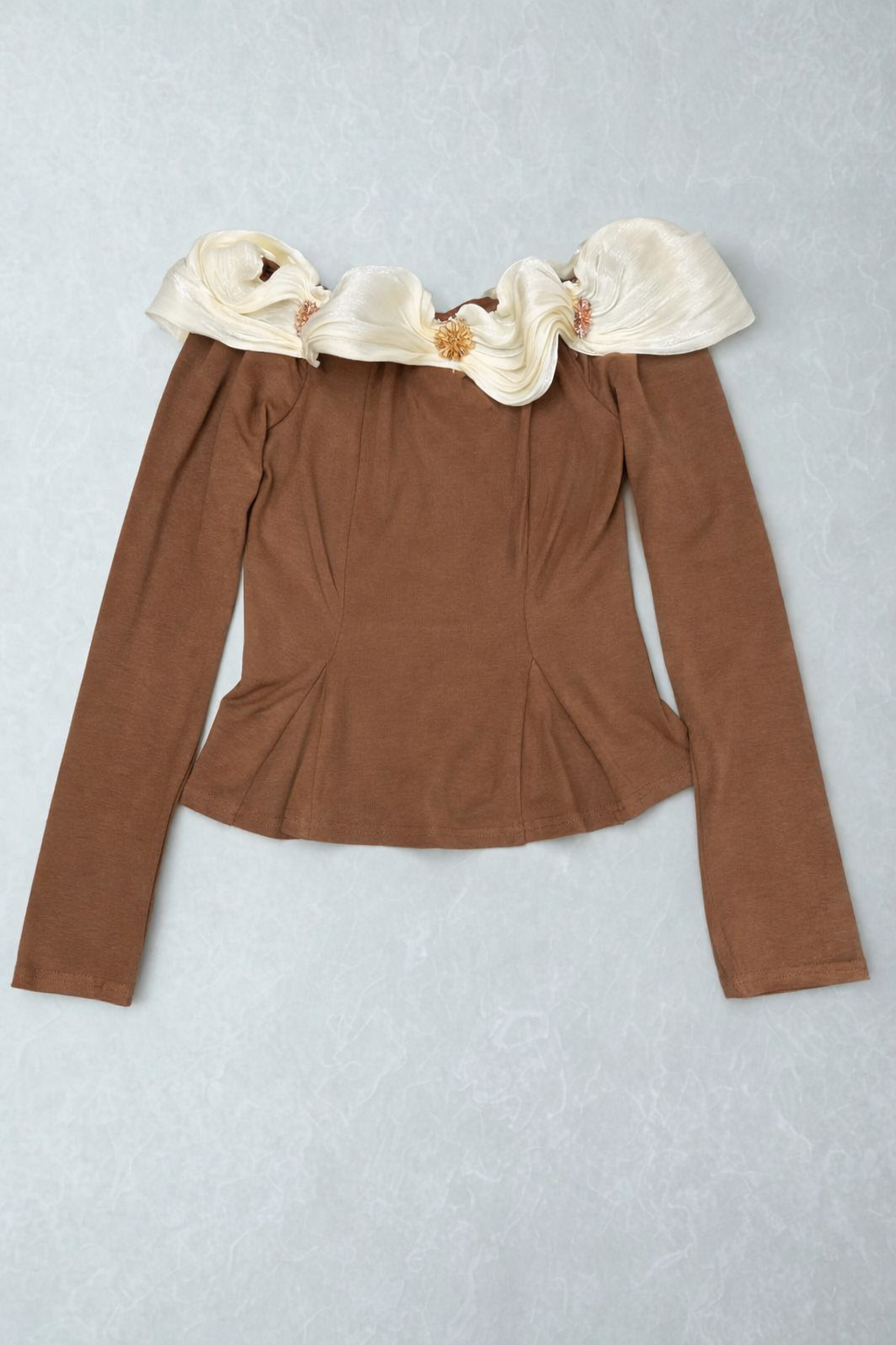 Duchess Ruffle Lond Sleeve