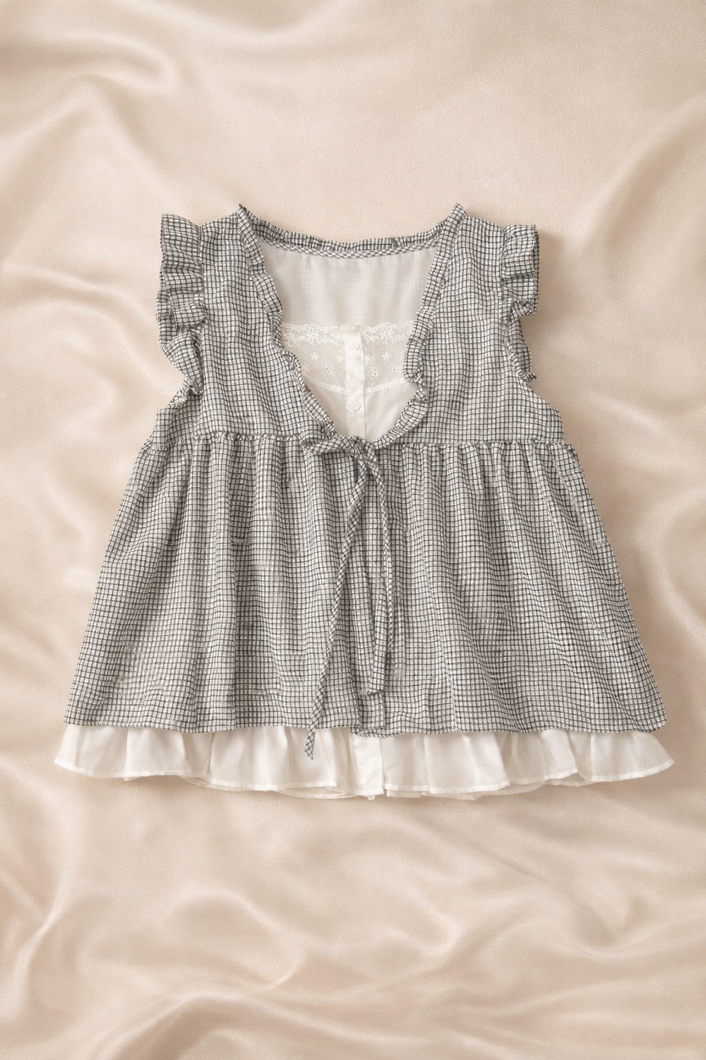 French Picnic Ruffle Top