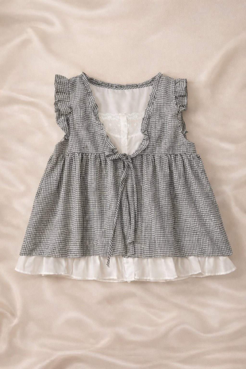 French Picnic Ruffle Top