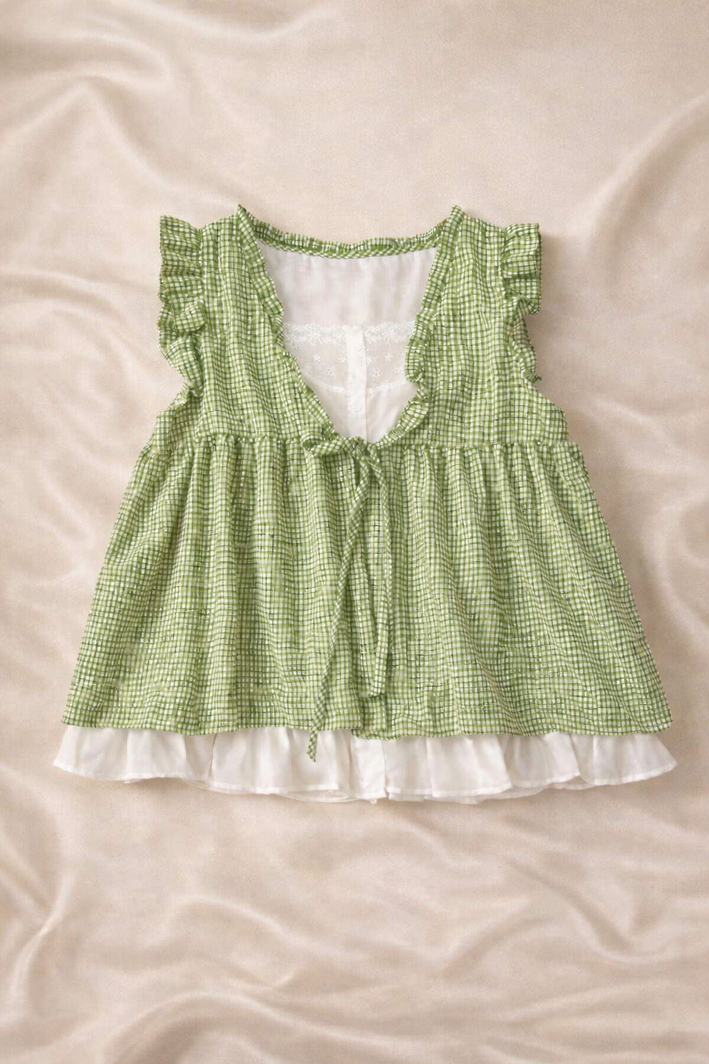 French Picnic Ruffle Top