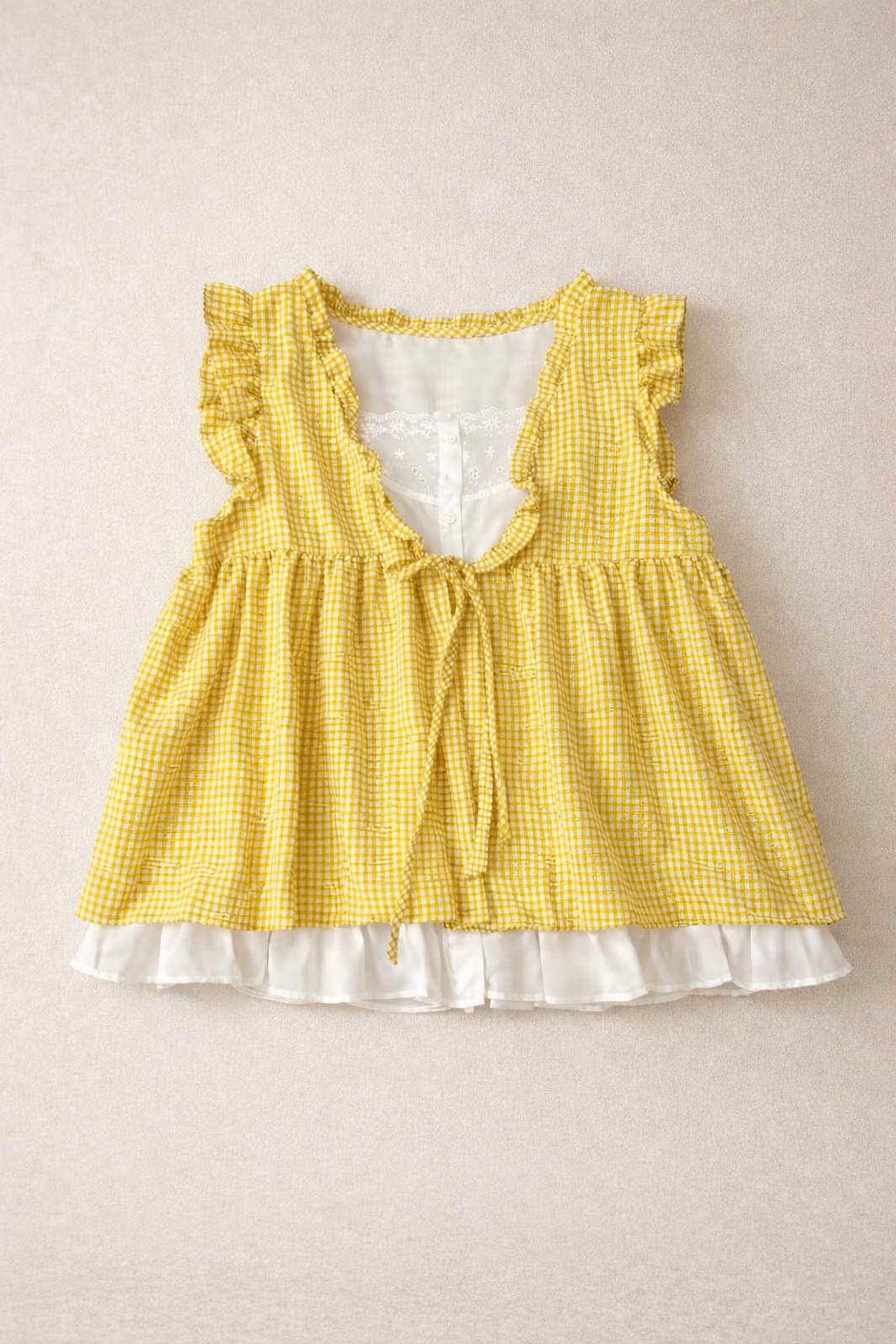 French Picnic Ruffle Top