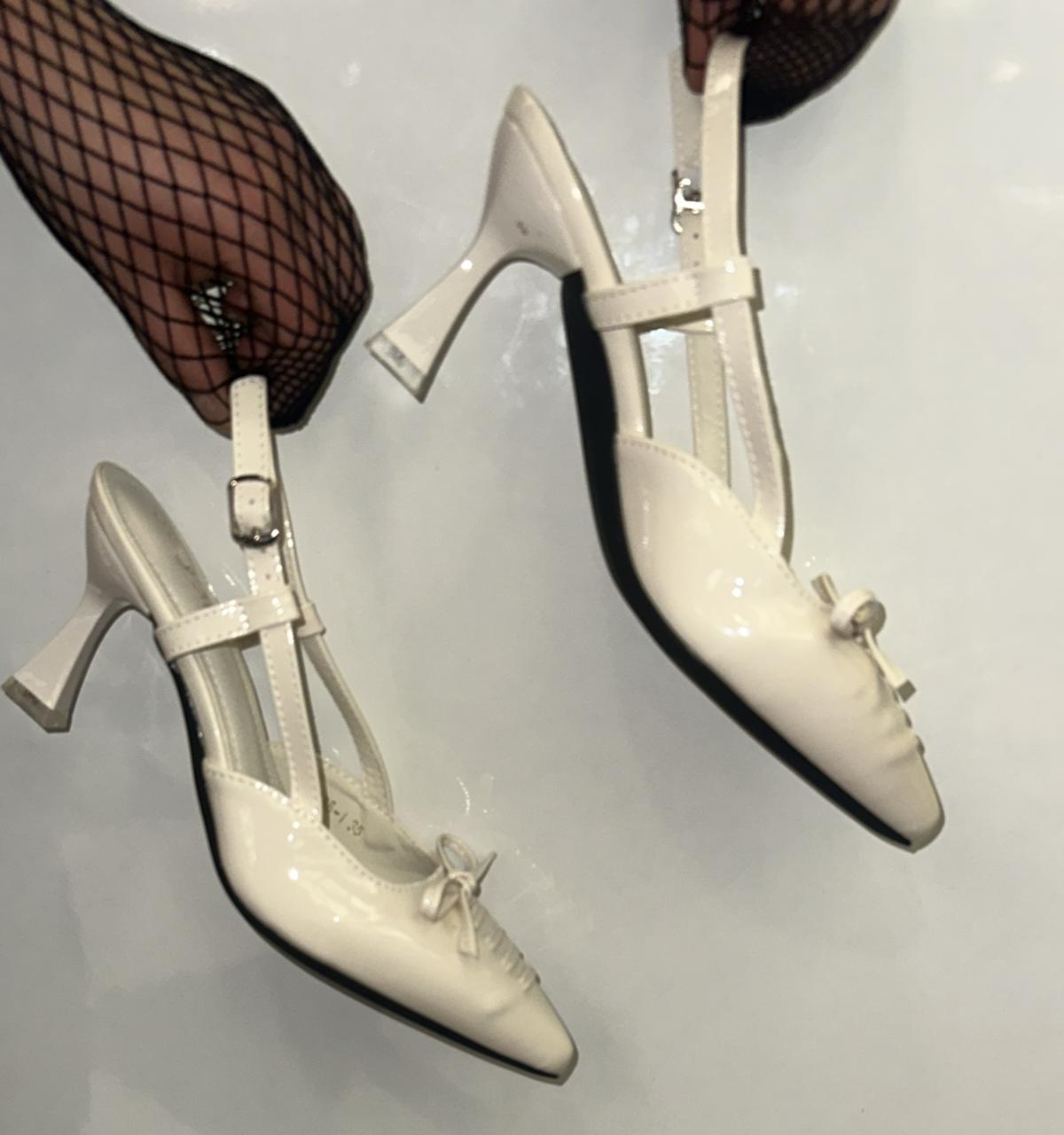 T-strap Slingback heels