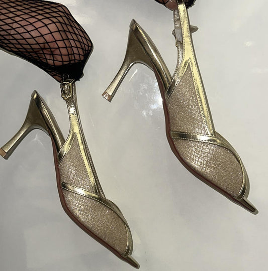 Sparkle Slingback Stiletto Heels