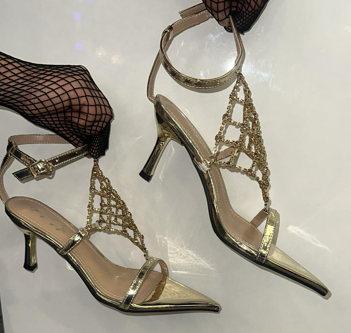 Luxury Crystal Wrap Heels