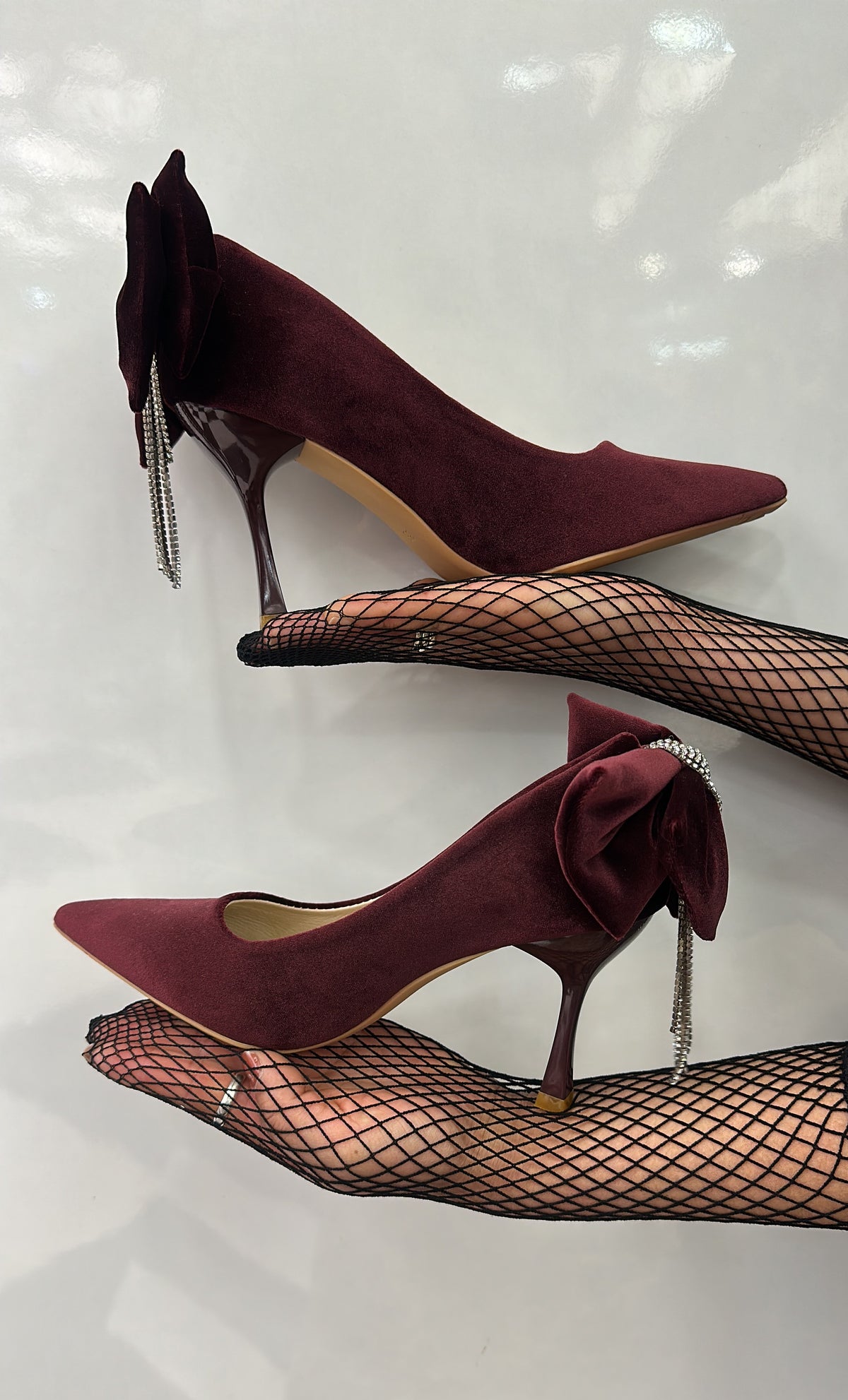 VCSHOES Women Back Bowtie Pumps