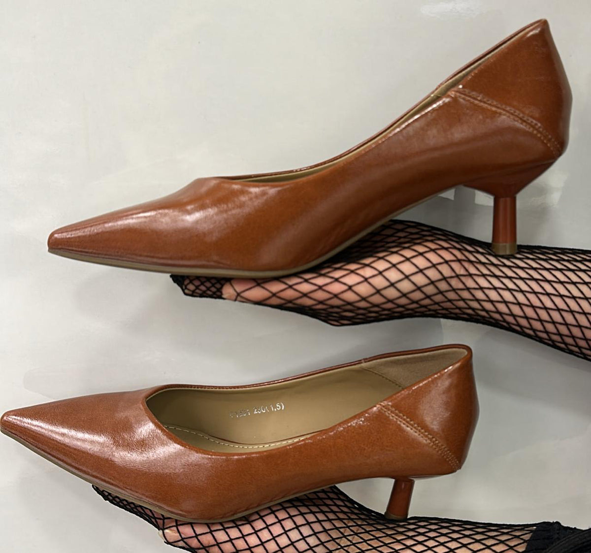 Pointed Toe Kitten Heel Pumps