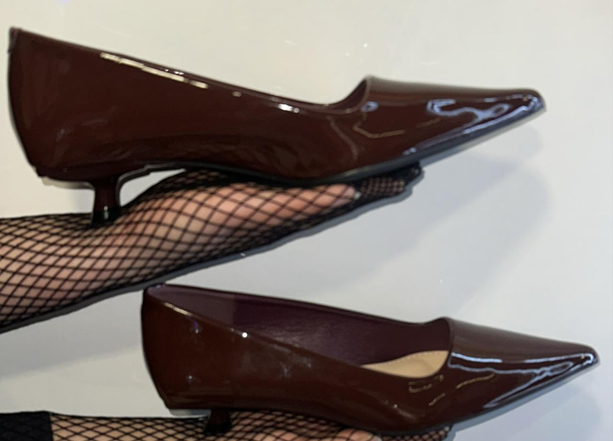 Solid Pointed-toe Kitten Heel Pumps