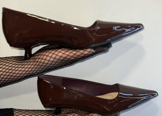 Solid Pointed-toe Kitten Heel Pumps