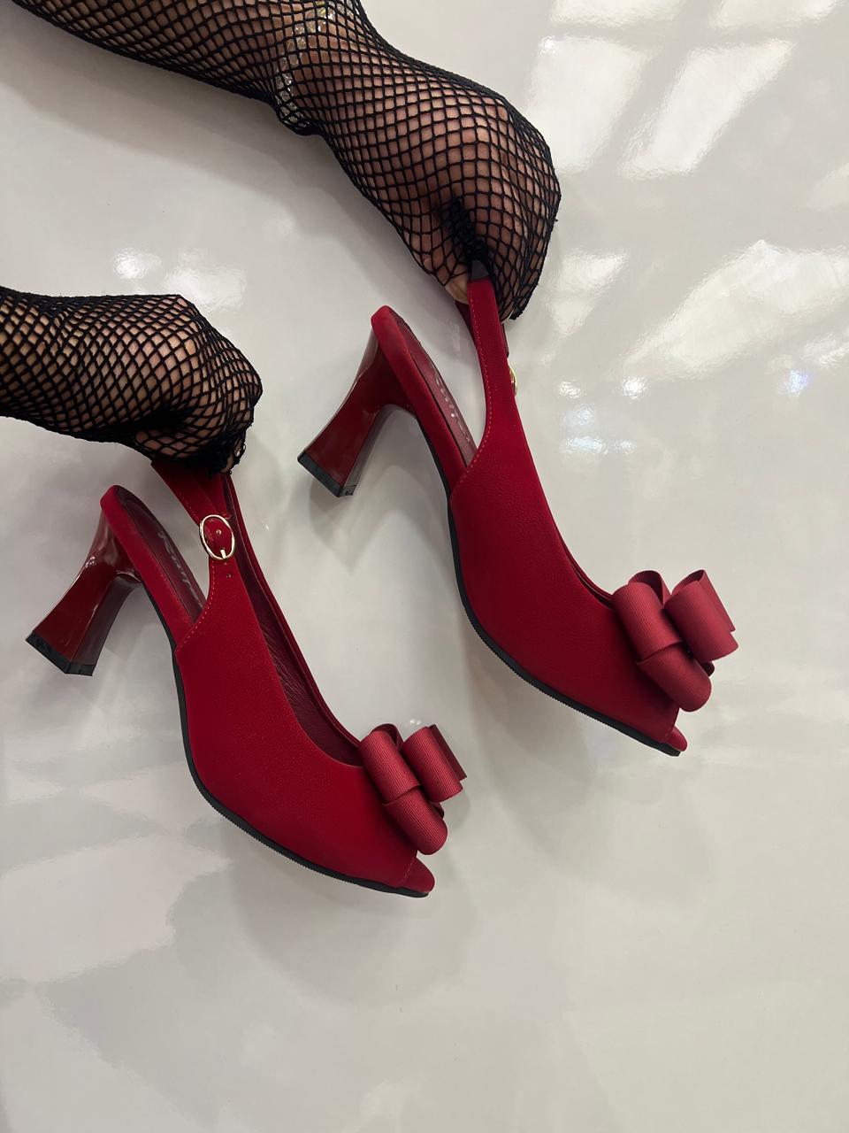 Women's Bow Slingback Heels
