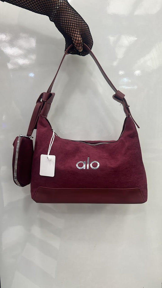 Alo Shoulder Hobo Bag with detachable pouch