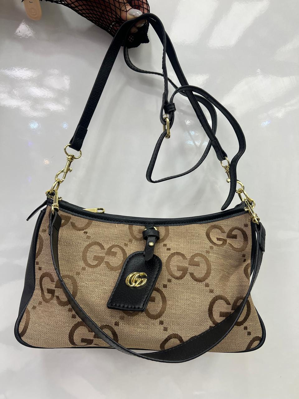 GG Embossed Leather Shoulder bag