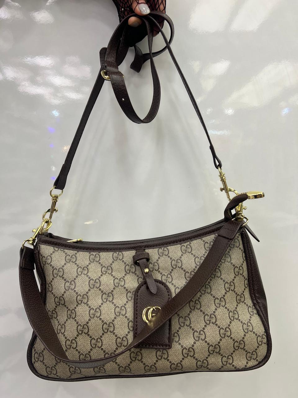 GG Embossed Leather Shoulder bag