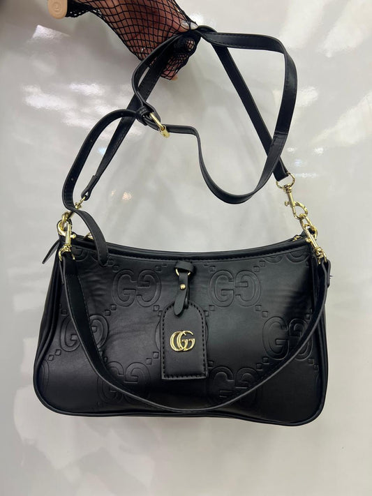 GG Embossed Leather Shoulder bag