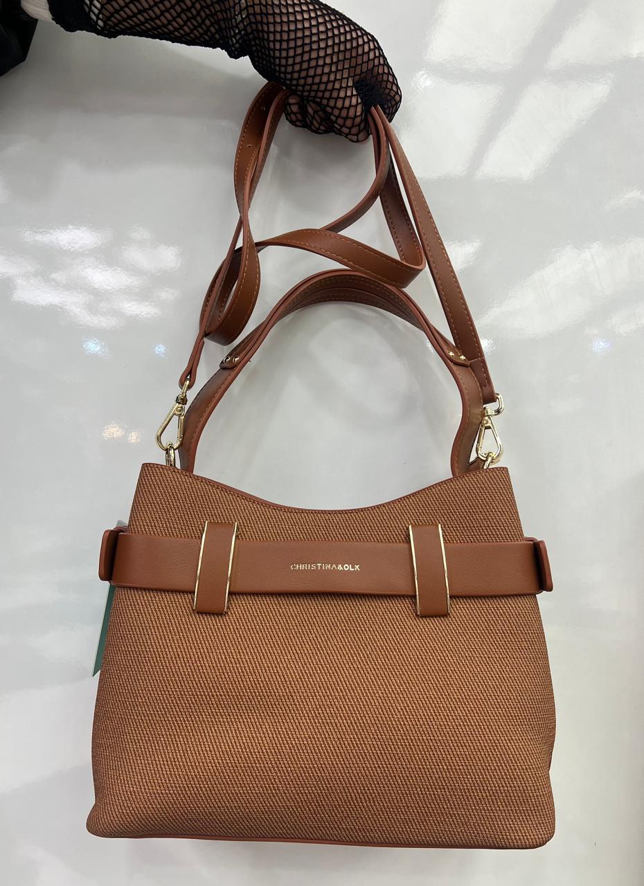 CHRISTINA&OLK belt-detail structured shoulder bag
