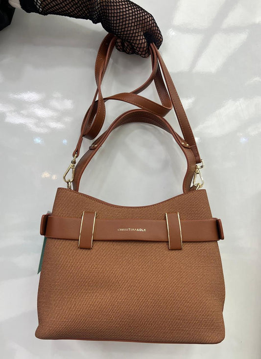 CHRISTINA&OLK belt-detail structured shoulder bag