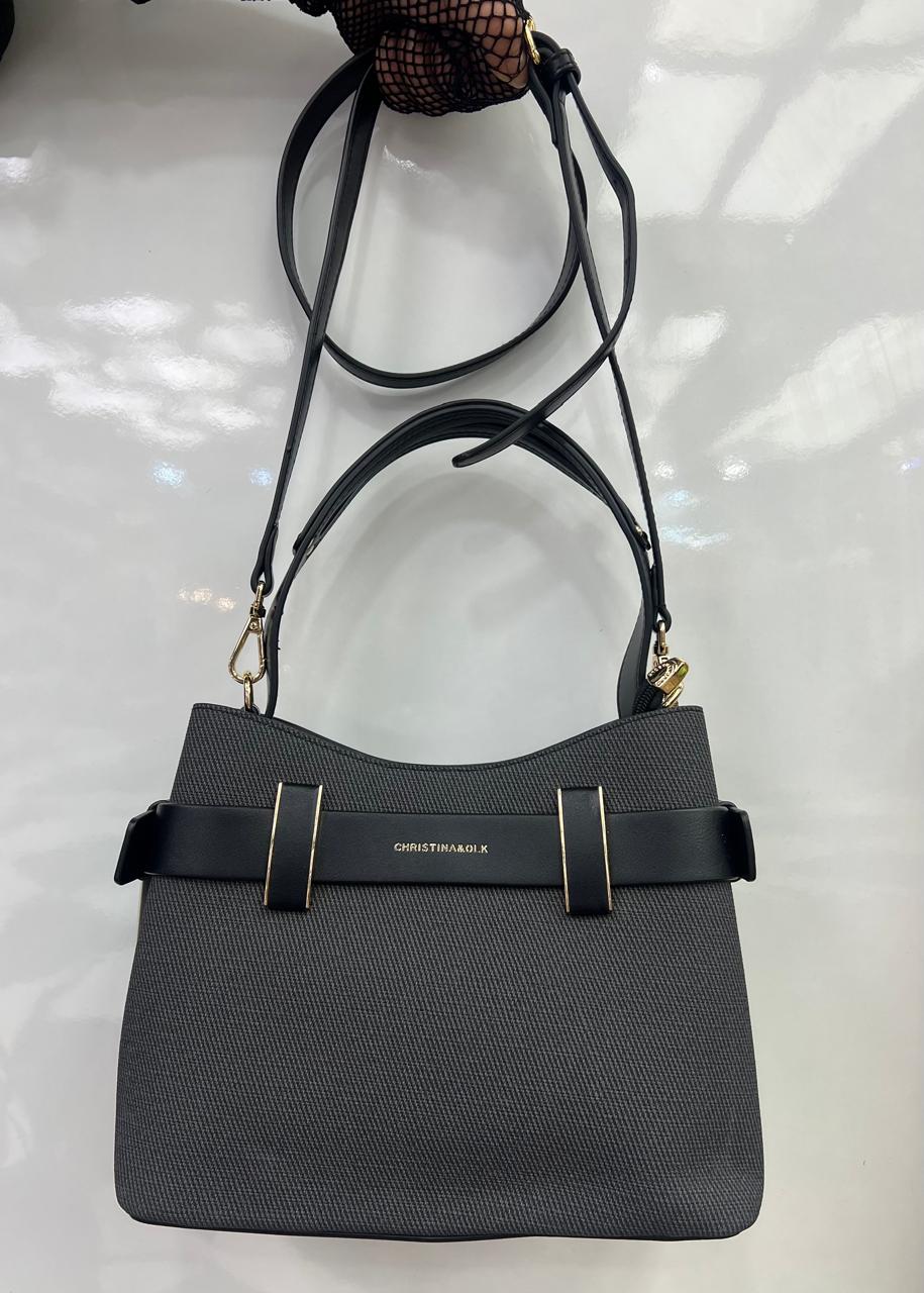 CHRISTINA&OLK belt-detail structured shoulder bag