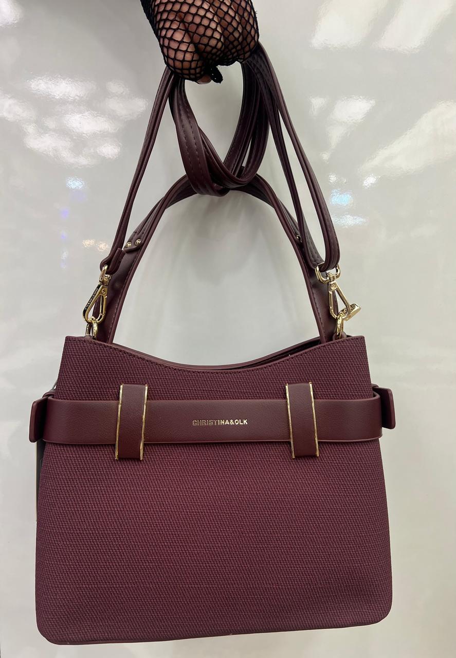 CHRISTINA&OLK belt-detail structured shoulder bag