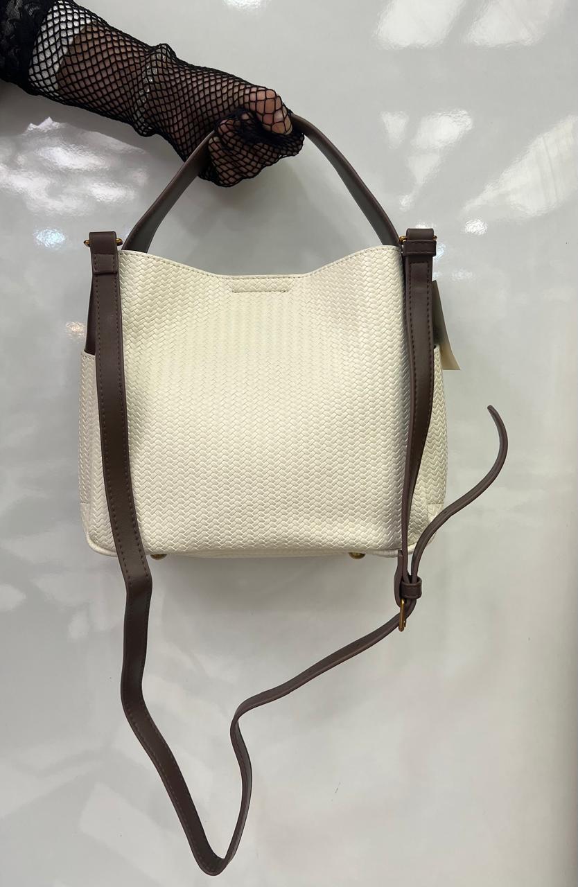 Woven-texture Bucket Tote