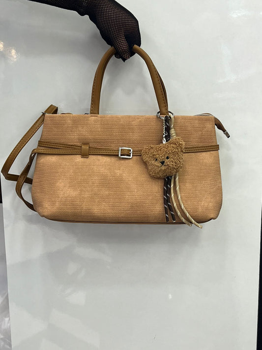 Belt-detail Baguette handbag