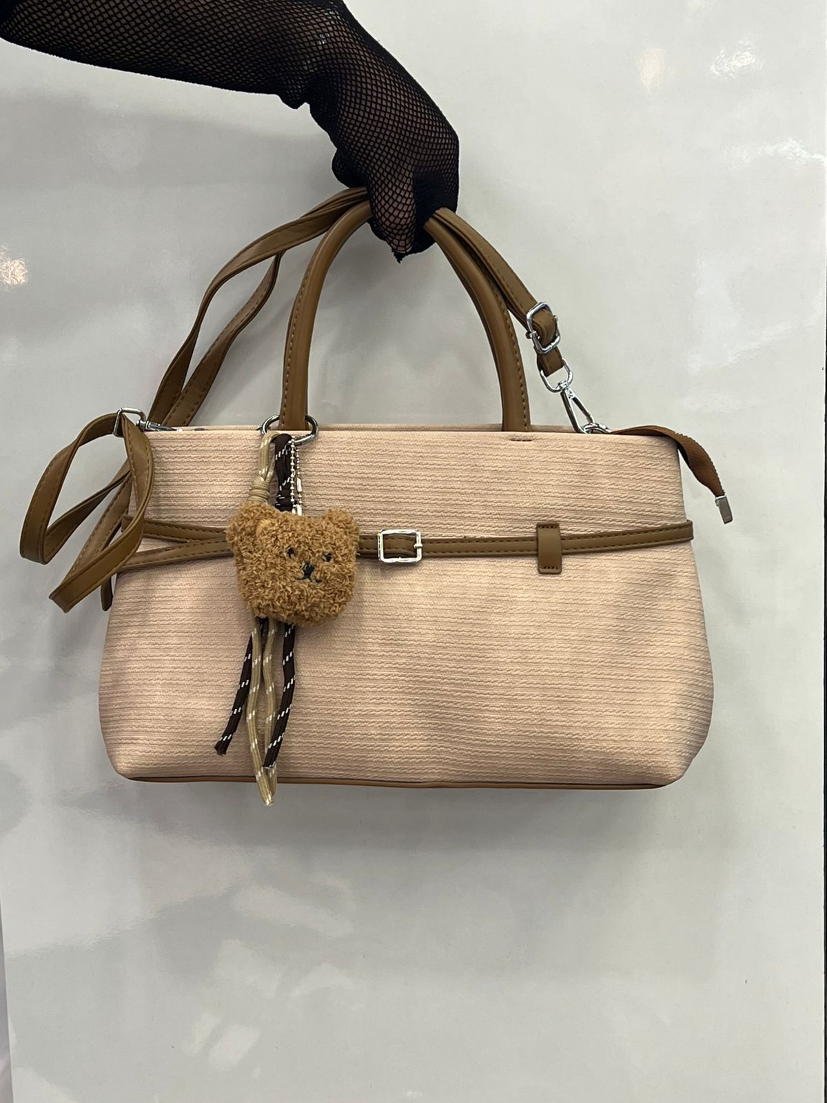 Belt-detail Baguette handbag