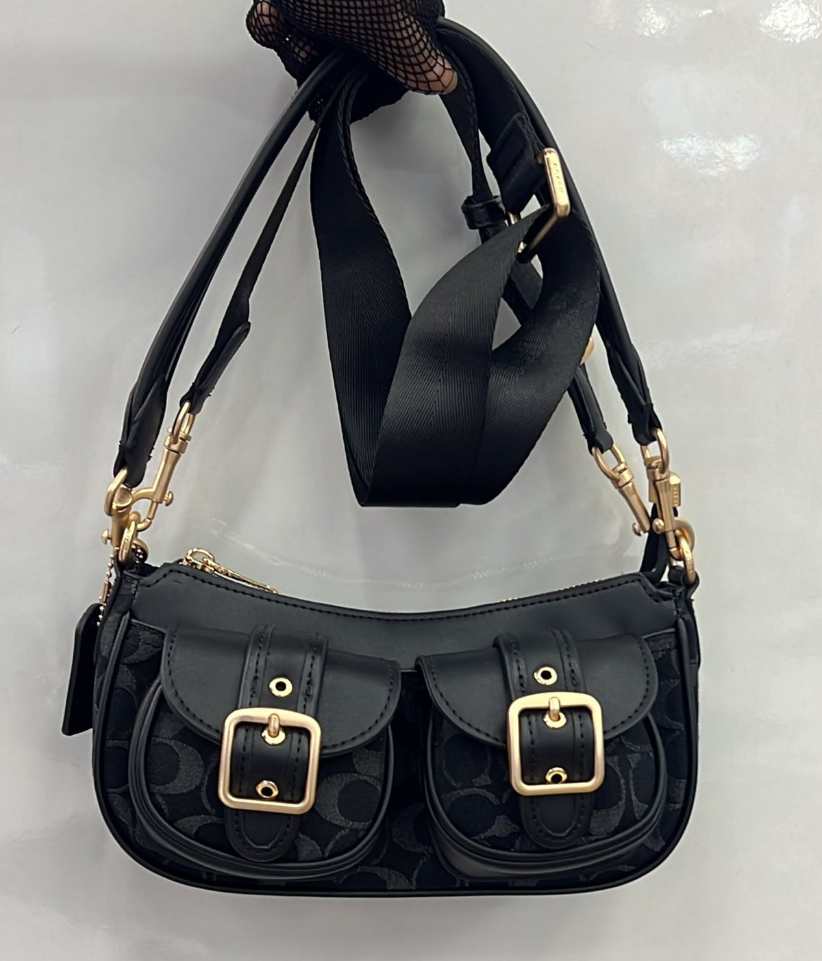 Coach Soho Signature Buckle Flap Bag