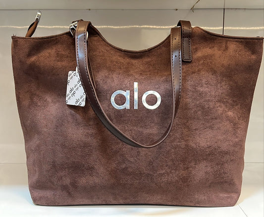 Alo Suede Crescent Shoulder Bag