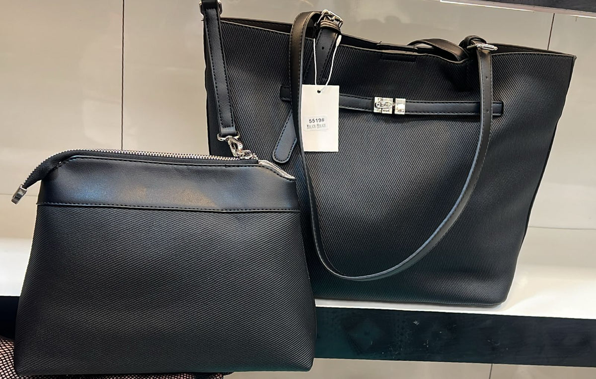 2-Piece Belted Tote Bag